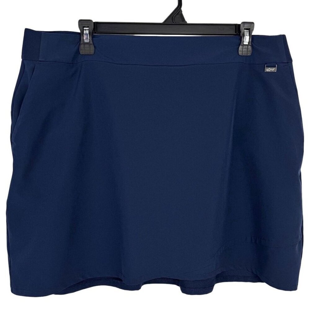 Greg Norman Navy Blue Golf Skort Women's XL Activewear Tennis Pickle Ball EUC